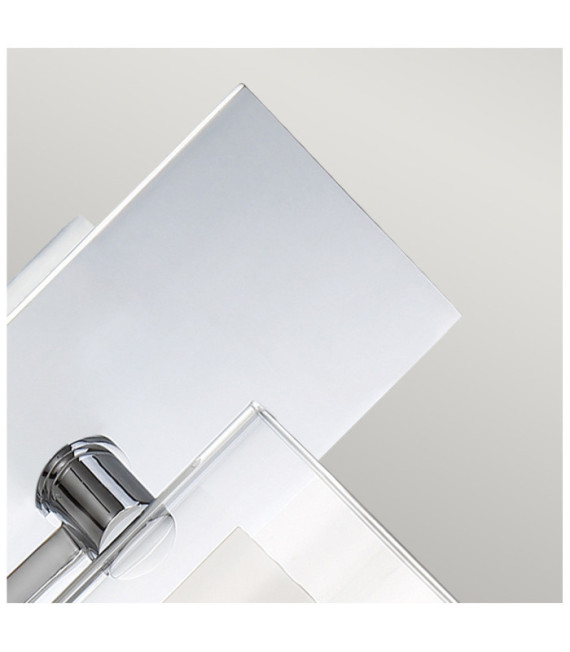 Quoizel wall light Steel, opal, transparent glass Polished chrome