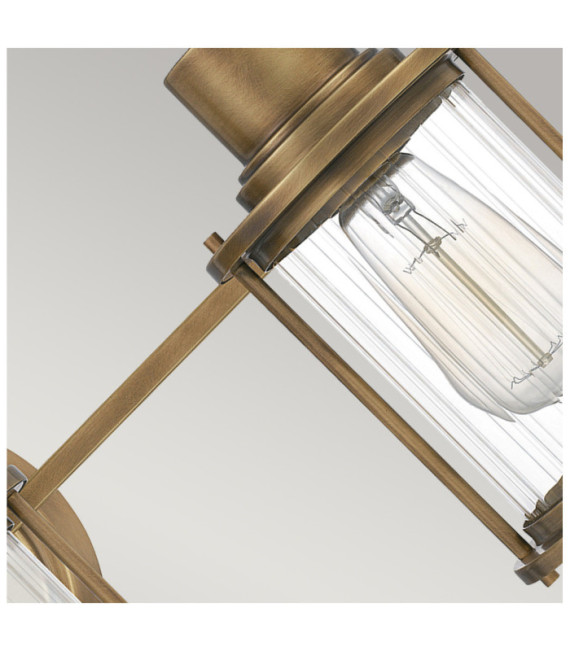 Quoizel wall light Glass, Steel Patinated brass