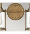 Quoizel wall light Glass, Steel Patinated brass