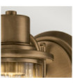 Quoizel wall light Glass, Steel Patinated brass