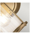 Quoizel wall light Glass, Steel Patinated brass