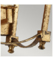 Feiss Steel Wall Light Antique Gold