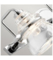 Applique murale Salle de bains Kichler Verre,Acier Chrome poli