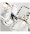 Applique murale Salle de bains Kichler Verre,Acier Chrome poli