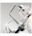 Applique murale Salle de bains Kichler Verre,Acier Chrome poli