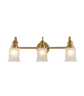 Lampada da parete Quoizel Vetro, Acciaio Ottone spazzolato