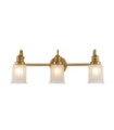Quoizel wall light Glass, Steel Brushed brass