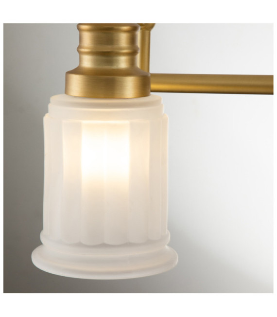 Quoizel wall light Glass, Steel Brushed brass