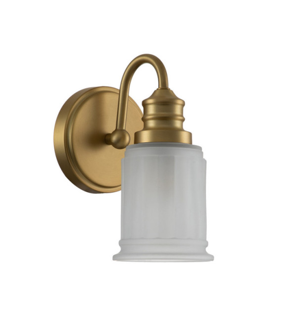 Quoizel wall light Glass, Steel Brushed brass