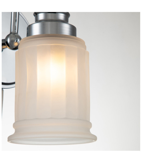 Quoizel wall light Glass, Polished chrome steel