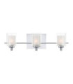 Applique murale Quoizel Acier,opale,verre transparent Chrome poli