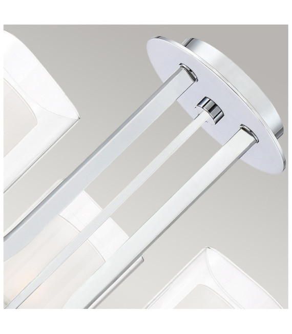 Applique murale Quoizel Acier,opale,verre transparent Chrome poli