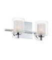 Applique murale Quoizel Acier,opale,verre transparent Chrome poli
