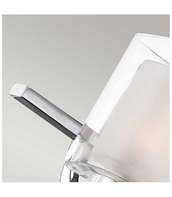 Applique murale Quoizel Acier,opale,verre transparent Chrome poli