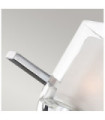 Quoizel wall light Steel, opal, transparent glass Polished chrome