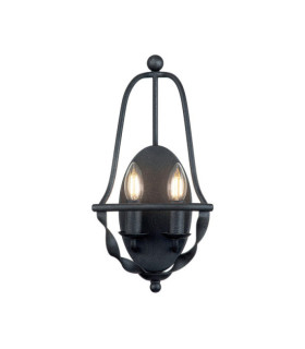 Applique murale Quoizel Acier Frêne gris