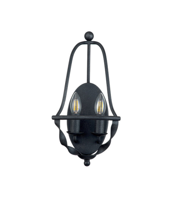 Quoizel Wandleuchte Steel Grey Ash