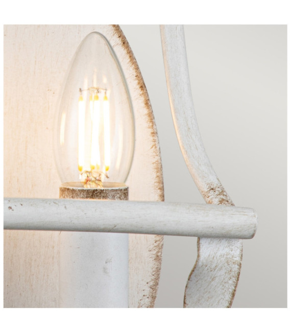 Wall light Quoizel Steel Aged white