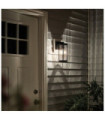 Kichler exterior wall light Transparent glass, aluminum, steel Black