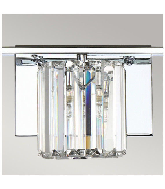 Quoizel aplique Acero, Cristal, Vidrio Cromo pulido