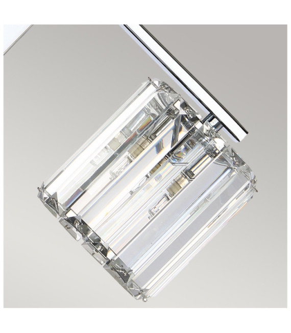 Quoizel aplique Acero, Cristal, Vidrio Cromo pulido