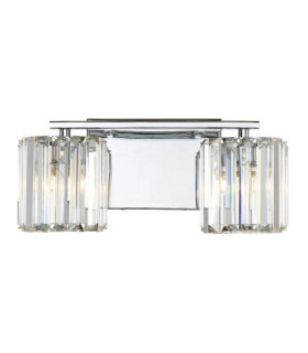 Quoizel wall light Steel, Crystal, Glass Polished chrome