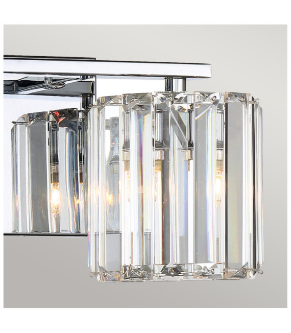 Quoizel aplique Acero, Cristal, Vidrio Cromo pulido