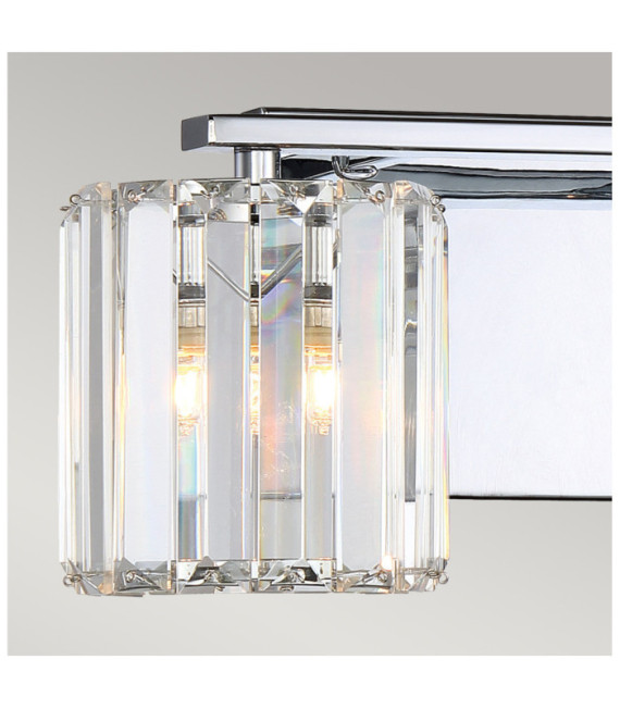 Quoizel Wandleuchte Stahl, Kristall, Glas Poliertes Chrom