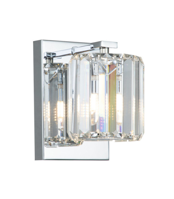 Lampada da parete Quoizel Acciaio, Cristallo, Vetro Cromo lucido