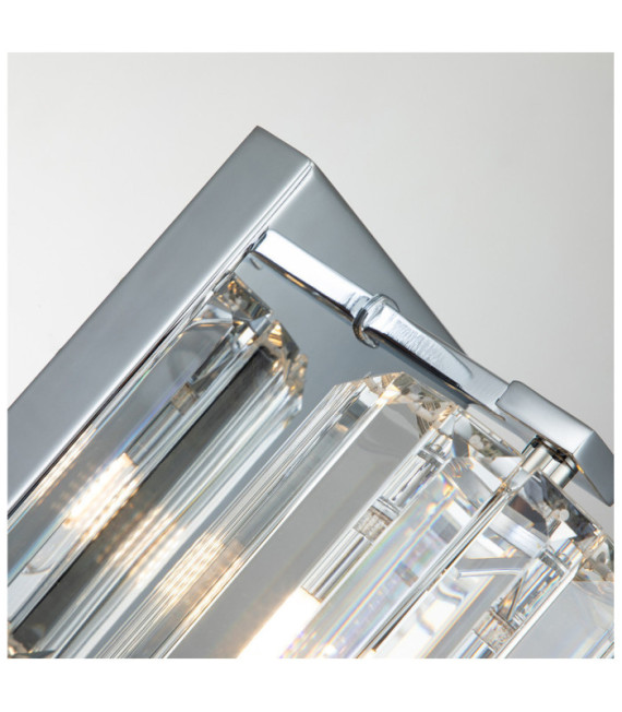 Applique murale Quoizel Acier,Cristal,Verre Chrome poli