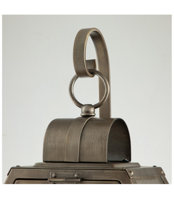 Lampada da parete per esterni Quoizel Alluminio, acciaio, ottone, vetro granato trasparente Bronzo brunito