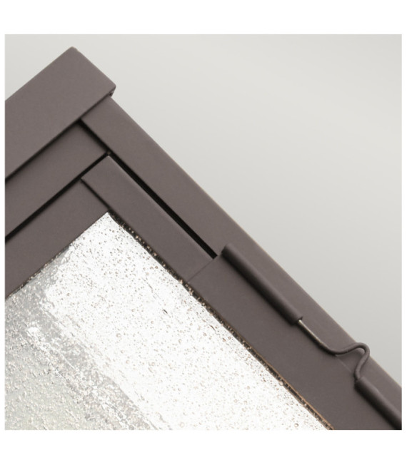 Lampada da parete per esterni Kichler Alluminio, vetro seminato Bronzo lucidato