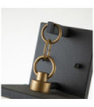 Kichler exterior wall light Aluminum, transparent grained glass Patinated zinc