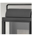 Applique murale extérieur Hinkley Verre Transparent,aluminium Noir