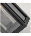Applique murale extérieur Hinkley Verre Transparent,aluminium Noir
