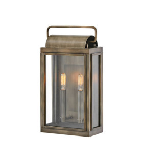 Applique murale extérieur Hinkley Verre Transparent,aluminium Bronze bruni peint