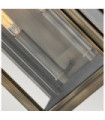 Applique murale extérieur Hinkley Verre Transparent,aluminium Bronze bruni peint