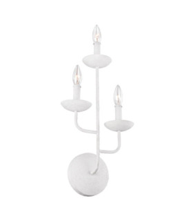 Feiss Wall Light Steel White Plaster