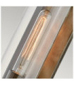 Applique murale extérieur Hinkley Aluminium,laiton,verre transparent Bronze bruni