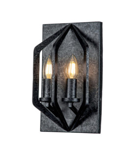 Wandleuchte Quoizel Steel Old Black