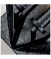 Applique murale Quoizel Acier Vieux Noir