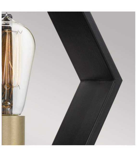 Lampada da parete Quoizel Acciaio Nero terra