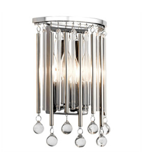 Kichler Cristal wall light, Polished chrome steel