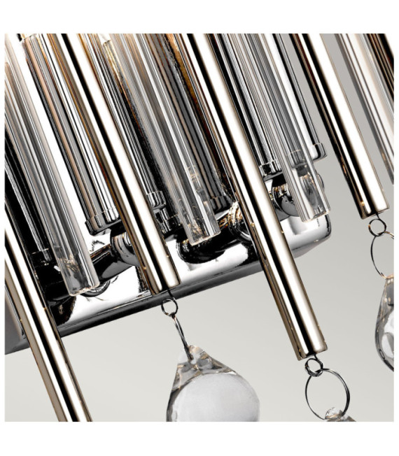 Kichler Cristal wall light, Polished chrome steel