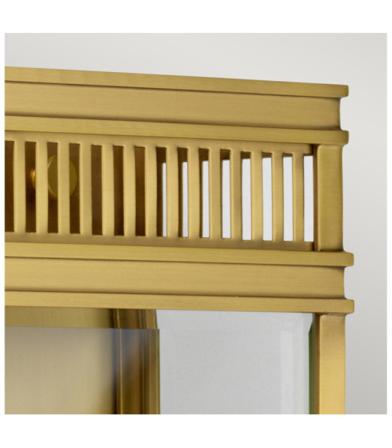 Applique da esterno Holborn Vetro trasparente, Ottone Ottone spazzolato