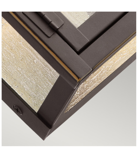 Kichler exterior wall light Aluminum, seeded glass Rubbed bronze