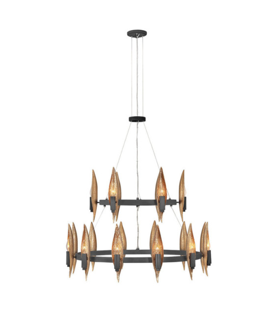 Hinkley Pendant Light Aluminum,resin,steel Carbon black with luxury gold