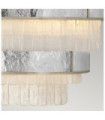 Suspension Hinkley Acier inoxydable,cristal L'or champenois