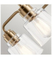 Kichler pendant light Glass, Steel Patinated brass