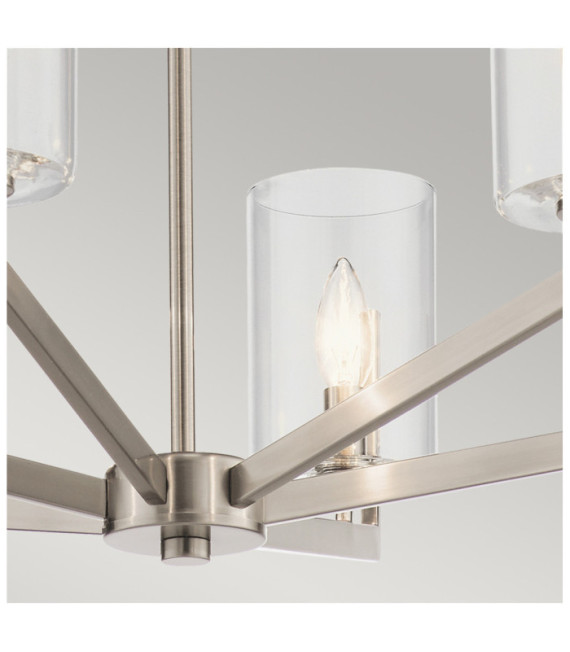 Kichler Pendant Light Steel,Clear Glass Classic Pewter